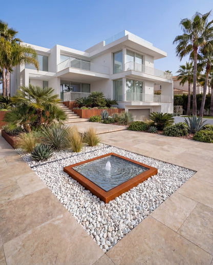 Luxury KYS Corten Architectural Square Infinity Fountain