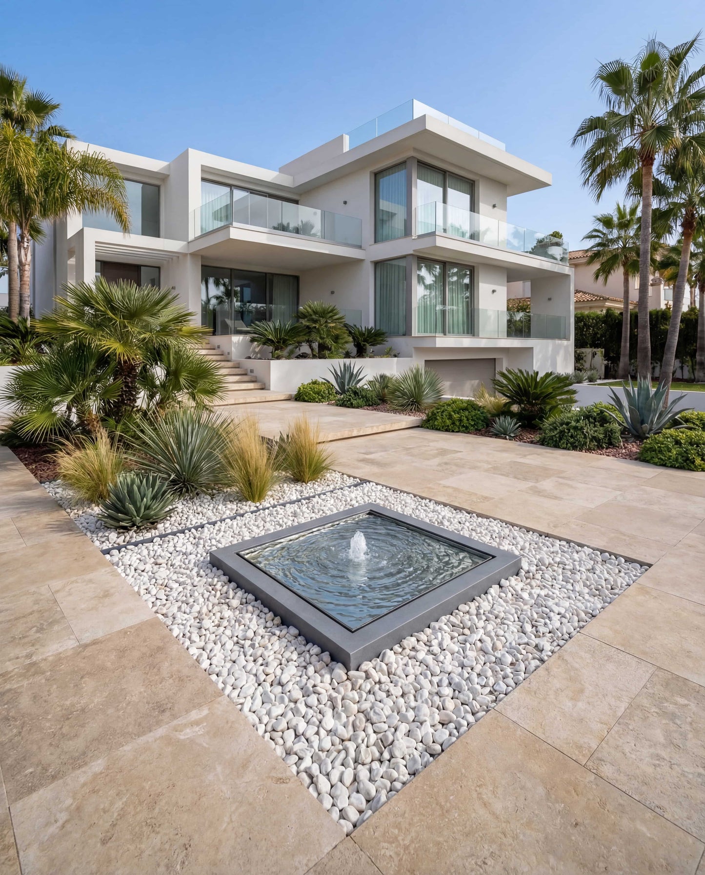 Luxury KYS-Mirror Square Infinity Fountain AISI 316L Stainless Steel (Marine Grade)