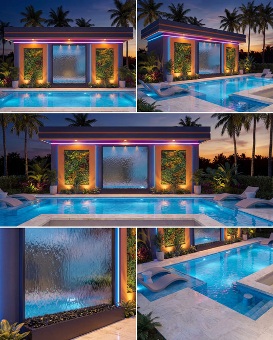 Luxury Water walls SPA The Real Mirror Architecture Series