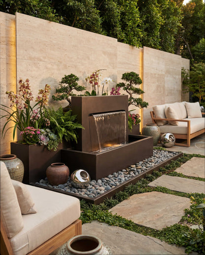 Luxury DS100 Architectural Garden Waterfall AISI 316L Stainless Steel (Marine Grade)