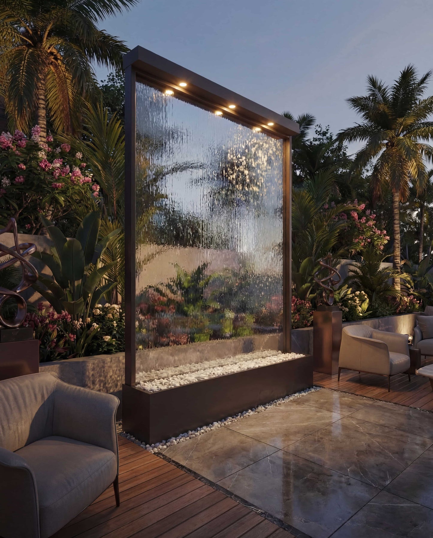 Luxury Water walls SPS-T The Crystal Architecture Series